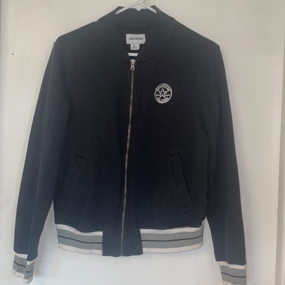 Converse black jacket size large